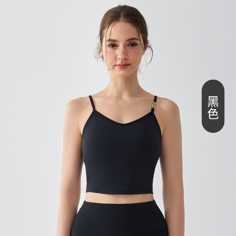 Sujetador de copa antibacteriano desnudo, deportes de fitness, ropa interior exterior, ropa de yoga, chaleco interior casual y cómodo