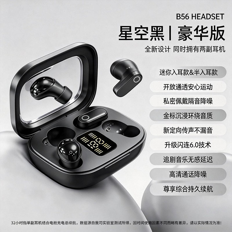 Auriculares Bluetooth F9 de diseño privado, modelo nuevo transfronterizo, auriculares inalámbricos TWS Q10 para juegos y deportes, tipo clip para la oreja, no intrauditivos, auriculares para dormir M90.