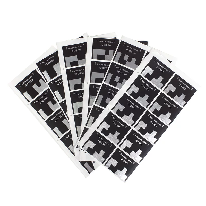 ISO-фоточувствительная штрихкодовая наклейка DX кодировка 135-й фильм пленка пленка пленка заполненный резиновый рулон темный бокс обман камера распознавания