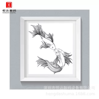 公明厂家实惠生产李孝利同款壁画  塑料卡片数码UV喷绘加工批发
