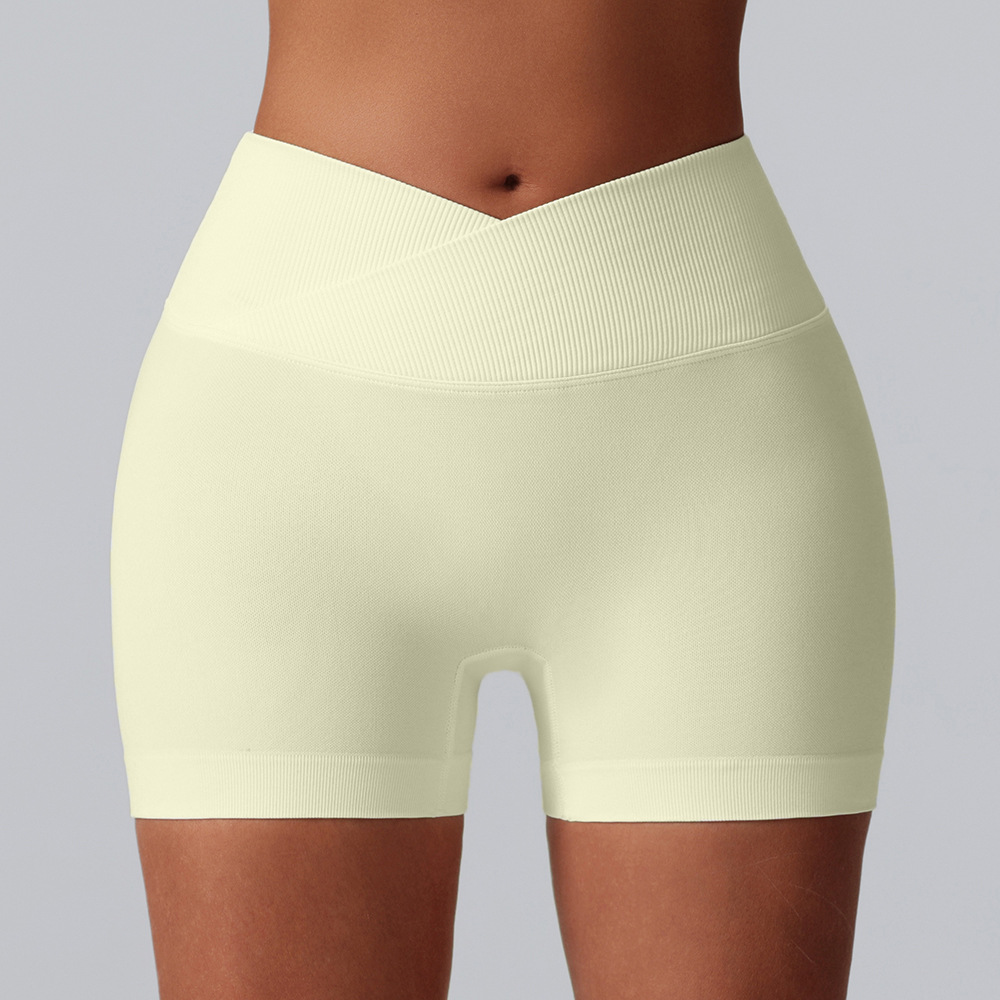 Europa y América sin costuras pantalones cortos de correr transpirables deportivos, pantalones cortos, pantalones cortos de cintura alta, pantalones cortos, pantalones cortos, pantalones cortos