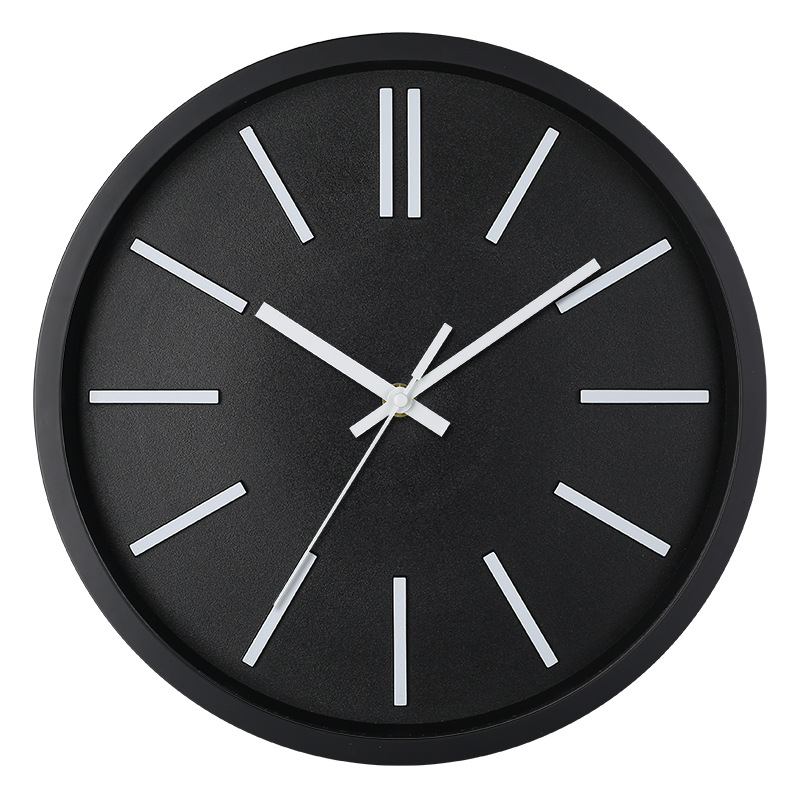 [12 pulgadas 30cm] Reloj de pared mudo moda creativa hogar sala de estar estéreo digital simple reloj al por mayor