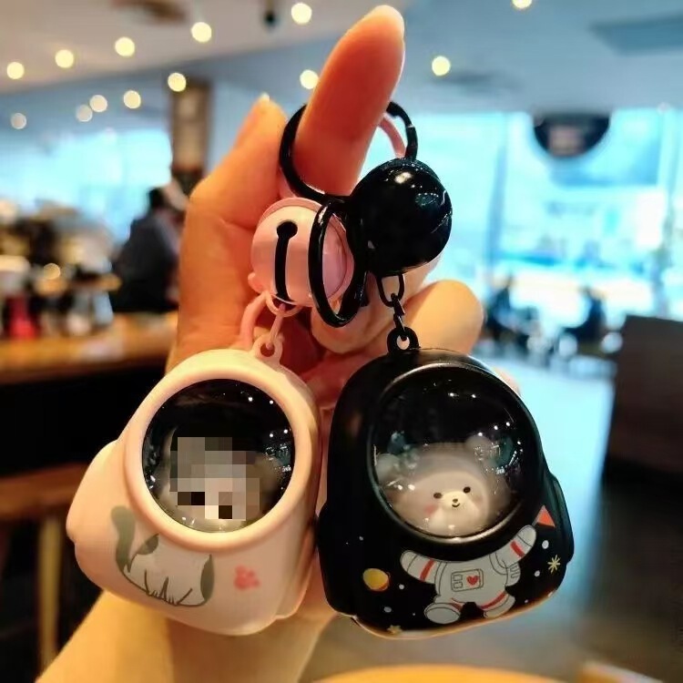 Bear Keychain Bag Pendant Internet Celebrant Atmosphere Light Keychain Claw Machine Gift Small Gift