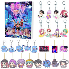 跨境KPOP猎魔女团圣诞来临日历盲盒 背包亚克力挂件钥匙扣 挂饰