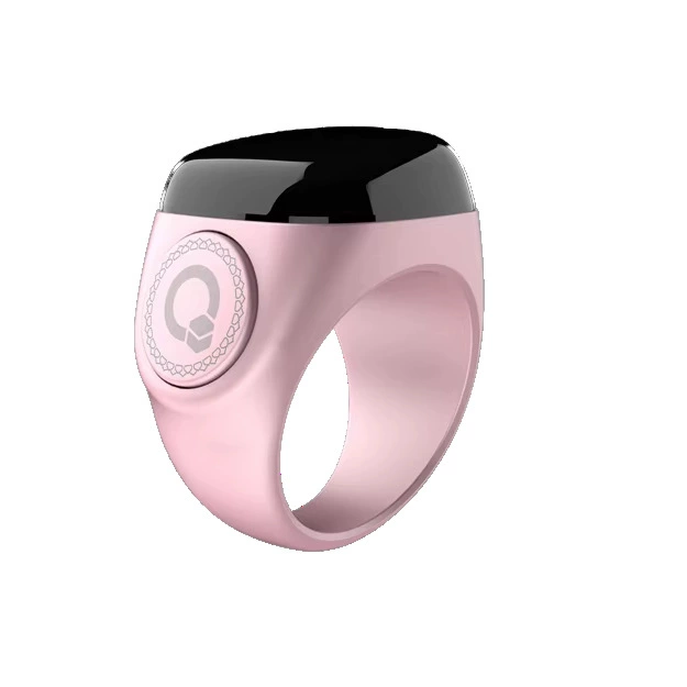 н01 # Сломанный кодовый экран, умное кольцо, Bluetooth-соединение, мобильное приложение, напоминание о будильнике, цифровой счетчик, розовый, розовый