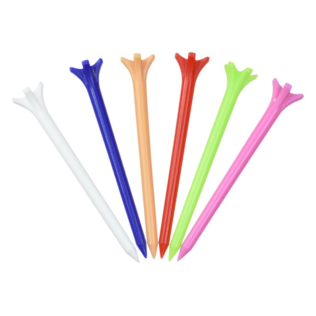 Golf TEE 70mm cinco-garra Bola de uñas titular de la bola de golf de plástico Bola de uñas sentado multi-color opcional en stock