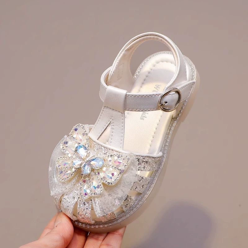 Children's footwear, summer sandals, shoes with butterfly for princess, soft sole
