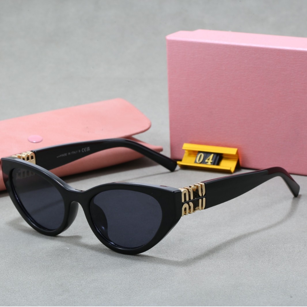 Cross-Border Exclusive Mua04S Fashion Cat-Eye Retro Sunglasses for Women, High-End European and American Trendy Versatile Sunglasses