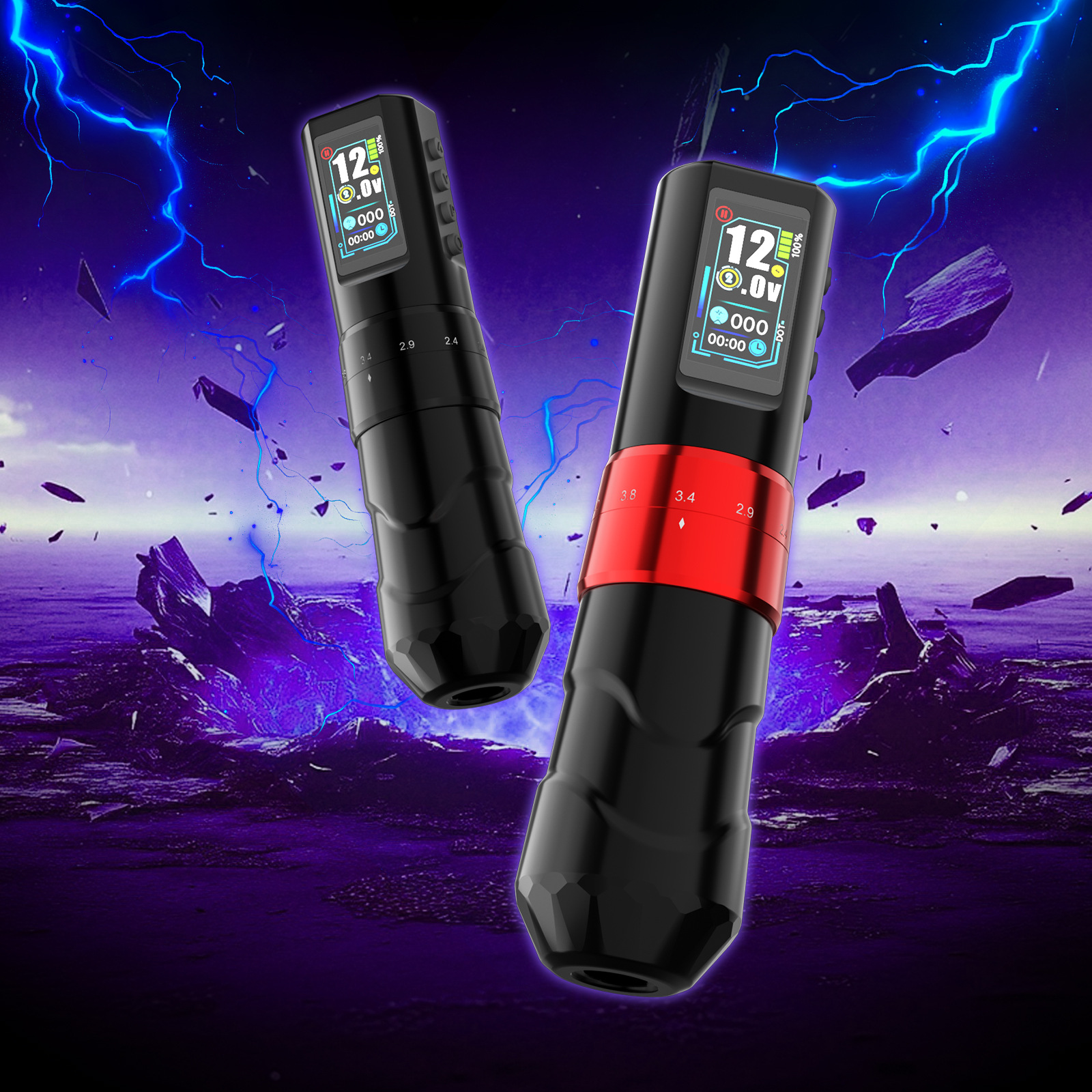 Máquina de tatuaje Tuffking P11, serie de carrera ajustable, máquina de tatuaje todo en uno, motor inalámbrico para tatuajes y bordados. image 1
