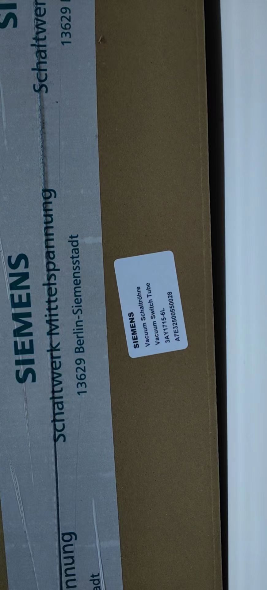 3AY1715-6L VS30041 VS30029 VS30029P 1600A 31.5KA西门子真空泡