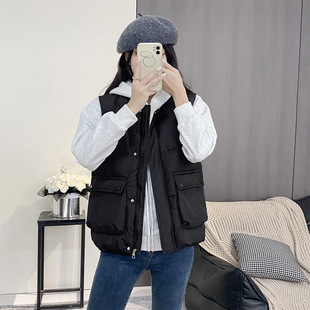 Winter Vest Jacket Women's Explosive Small Vest Vest Vest Stylish Slimming Internet Celebrous Vest Vest Jacket