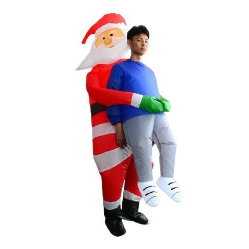 Transfronterizos nuevos trajes de Navidad de Papá Noel Gingerbread Man fiesta cos escenario disfraz accesorios ropa inflable