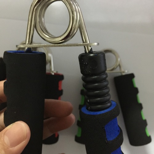 Anti-mouse hand A type 4.5mm chrome-plated grip exerciser fingerprint double-color cotton cover home fitness equipment