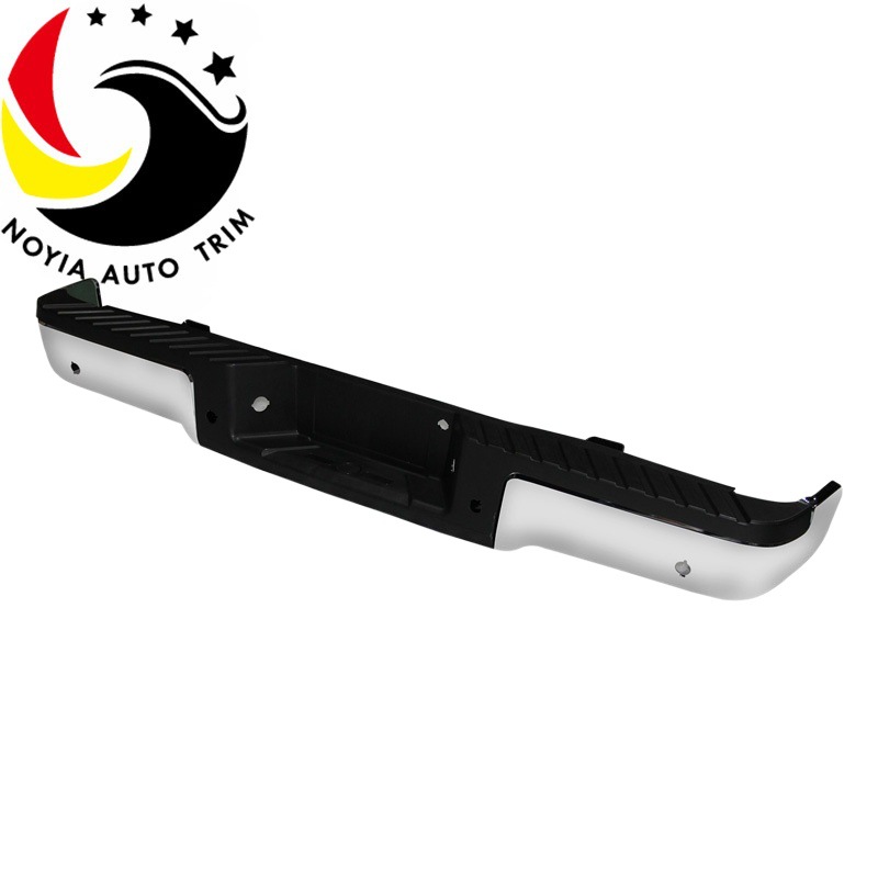 Adecuado para el parachoques trasero del Ford F-150 2009-2014, modelo original con acabado electrochapado y ensamblaje con orificio para radar.