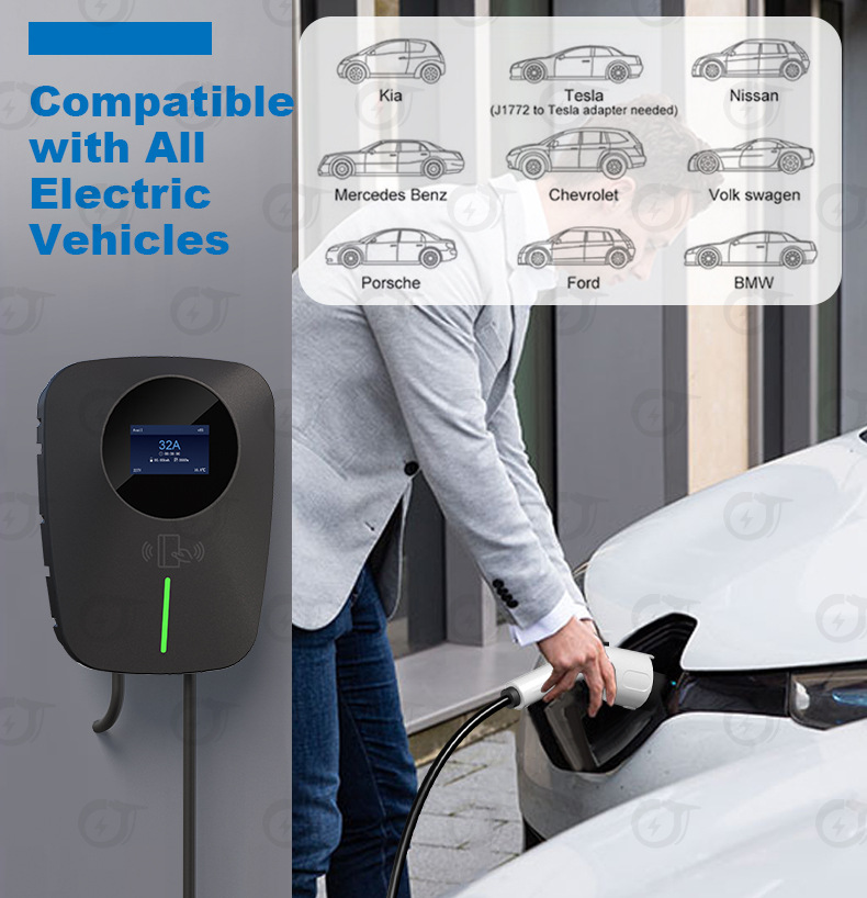 Cross-border export national standard GB/T pure copper charging gun 3.5kw car charger BYD wall-mounted charging station