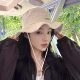 Flower and Young Girl Gulnazar's Same Style Sling Fisherman Hat Summer Washed Large Brim Holiday Raw Edge Sun Protection Hat for Women