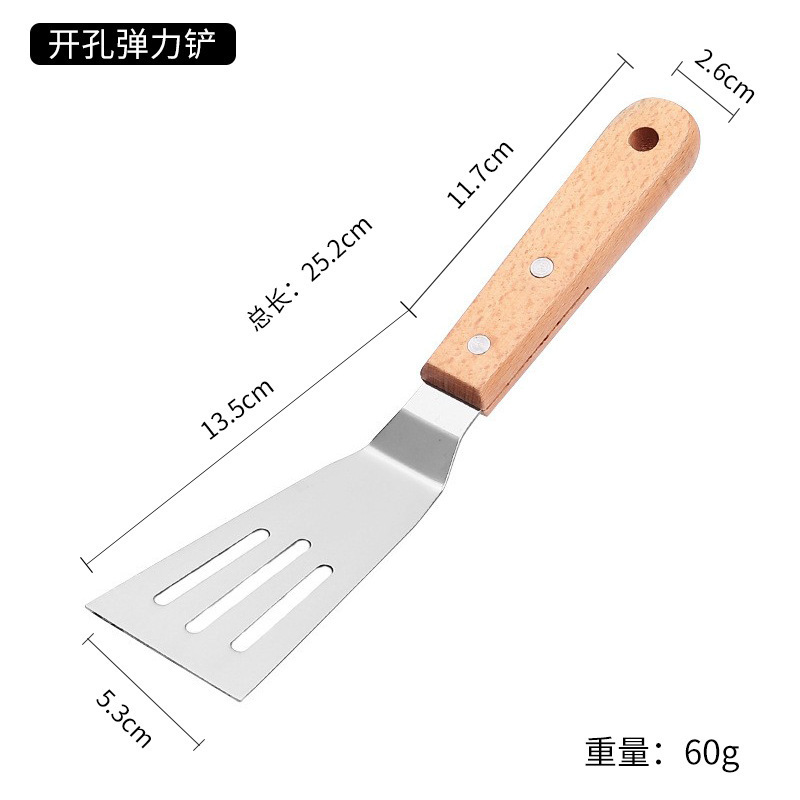 国境を越えたステンレス調理器具ケヤキ柄焼き魚シャベル多機能調理ツール焼きナイフ焼き料理シャベル|undefined