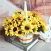 Large flower basket + sunflowers