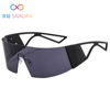 Windproof sunglasses, fashionable glasses, 2021 collection, European style