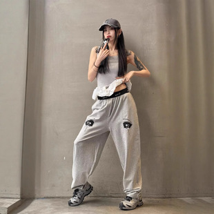 Pushbotto*Sports Casual Pants Nanyou Spot 25 New Mermaid Series Elastic Waist Rope Loose Version