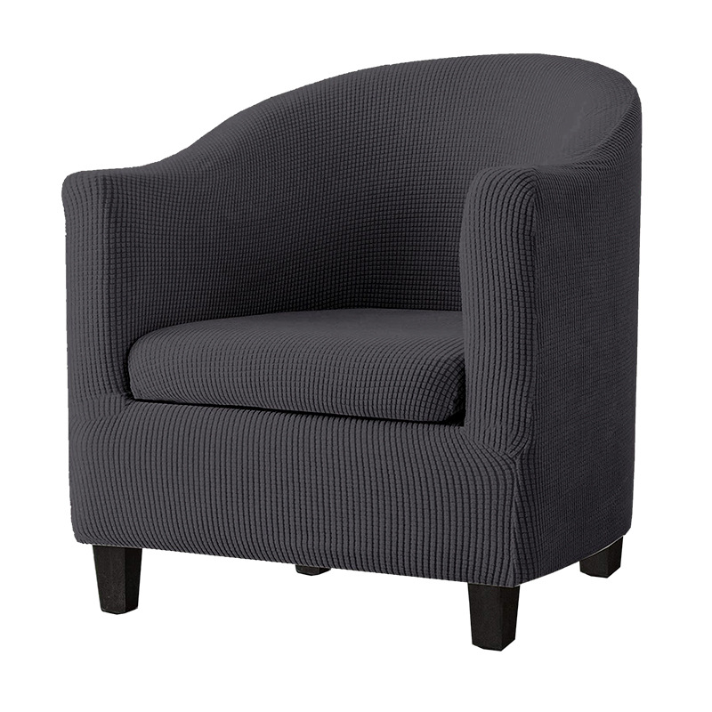 Funda de sofá elástica de una sola pieza con diseño de grano de maíz para cibercafés, hoteles y cafeterías, ajuste elástico para una persona.