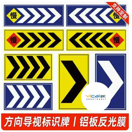 地下车库停车场方向导视指示牌车库安全警示牌安全标识牌标志贴标