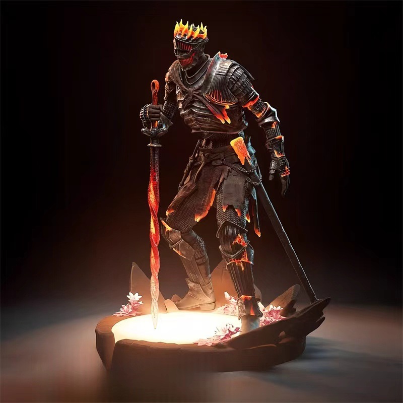 黑暗之魂boss薪王 传火不死人螺旋剑 机箱桌面摆件 黑魂跨进新品