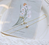 Fashionable universal necklace from pearl, chain for key bag , simple and elegant design, internet celebrity, wholesale