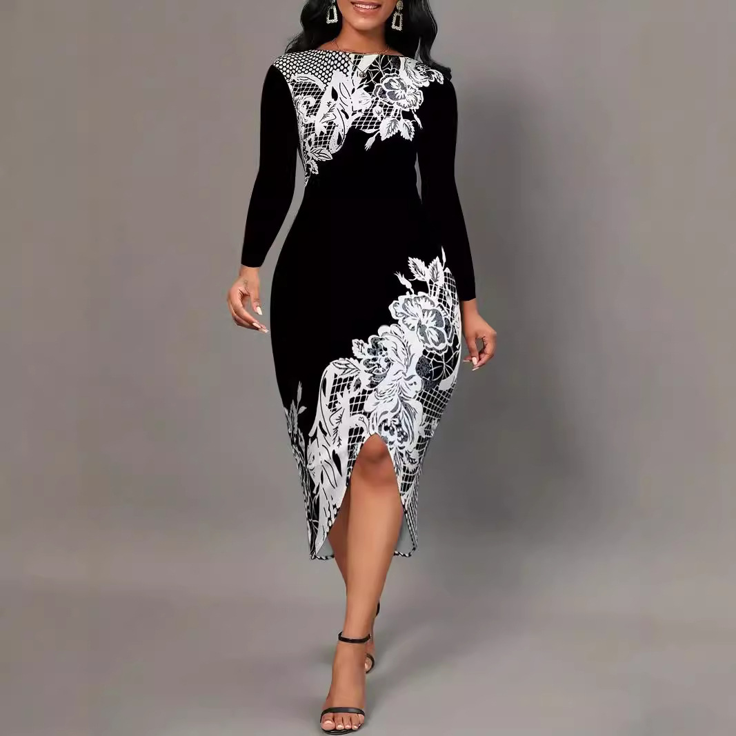 Robe Cheongsam cintrée à la taille, style urbain, élégante et décontractée_voghion.com
