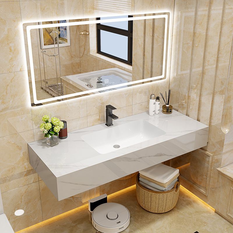 Casual Slate Integrated Bathroom Cabinet Accessible Luxury Smart Seamless Washbasin Washbasin High-gloss Boutique Household Washbasin Casual Slate Integrated Bathroom Cabinet Accessible Luxury Smart Seamless Washbasin Washbasin High-gloss Boutique Household Washbasin