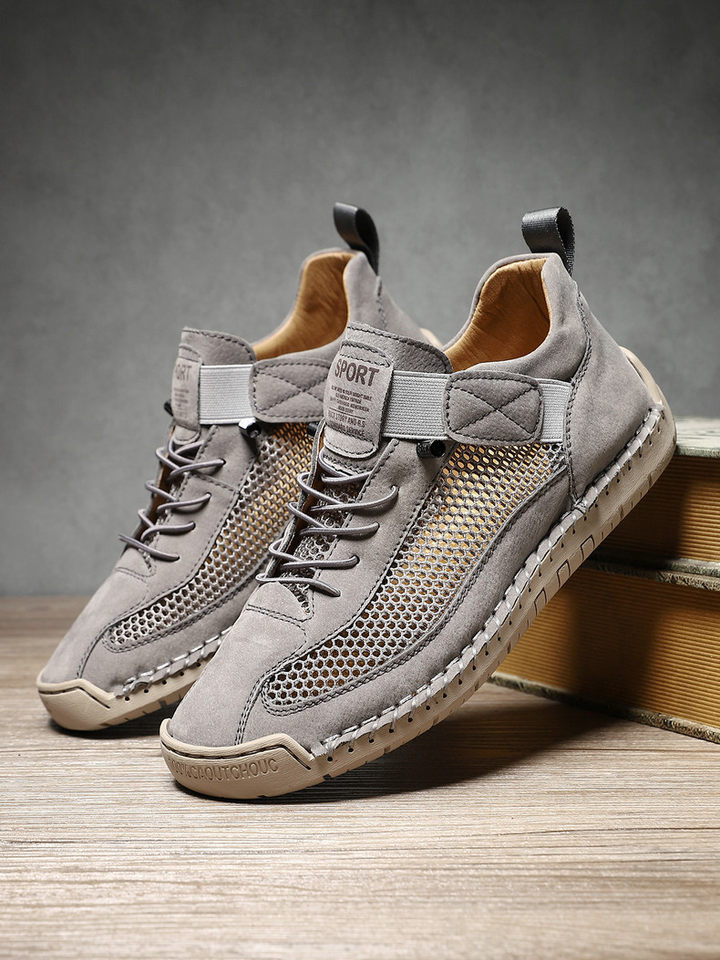 Giày thể thao lưới thoáng khí unisex form rộng phong cách năng động — 9889 màu kaki, 9889 màu trắng, 9889 màu xám, 9889 xanh da trời chi tiết 20