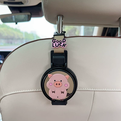 Car cup holder/beverage holder, Creative Zodiac-Themed Car Cup - water-cup-holderhook-two-in-one-beige-hai-zhu