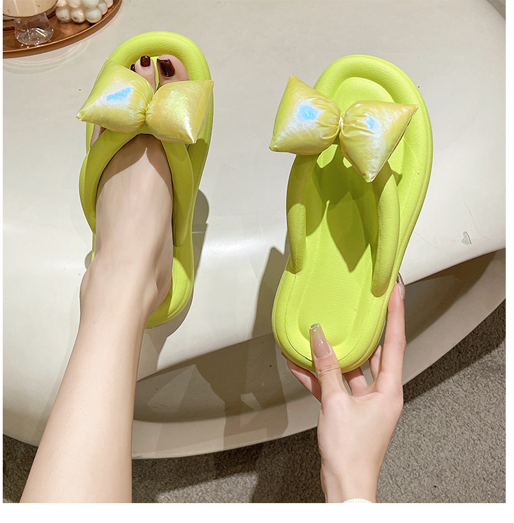 Women's Flip Flops Flat Bowknot Beach Sandals Summer Fairy Style_voghion.com