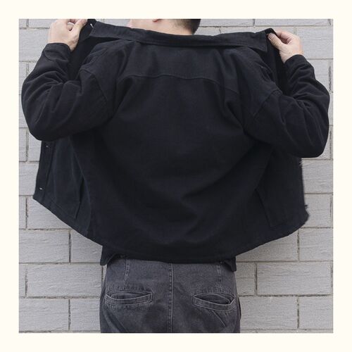 Fashionable new couple's simple denim coat for men and women's loose Korean trend handsome all-matching solid color work jacket