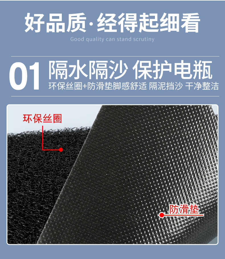 Applicable to green source S90 foot pad electric battery car waterproof foot pad pedal foot pedal special anti-skid electric self-version-T