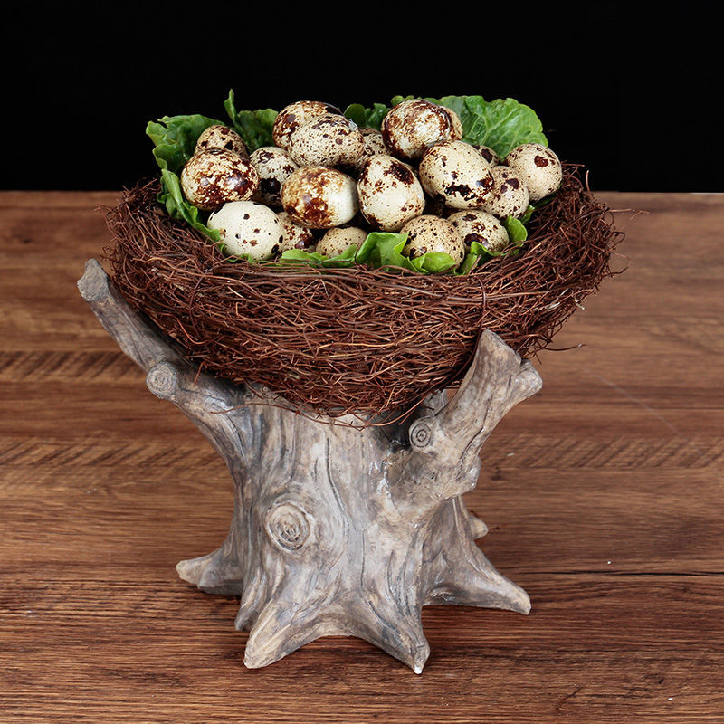 创意火锅店树杈鸟巢意境菜特色餐具 酒店餐厅明档农家乐个性格坤