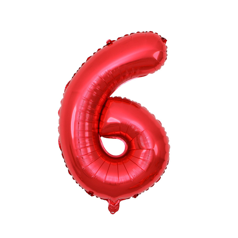 Versión americana verde digital flotante vacío globo de película de aluminio 32 pulgadas oro medio globo digital 34 pulgadas globo decoración al por mayor