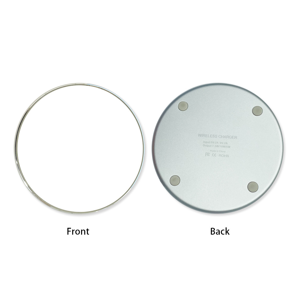 Impresión de transferencia térmica adecuada para apple huawei cargador inalámbrico material en blanco suministro directo fábrica