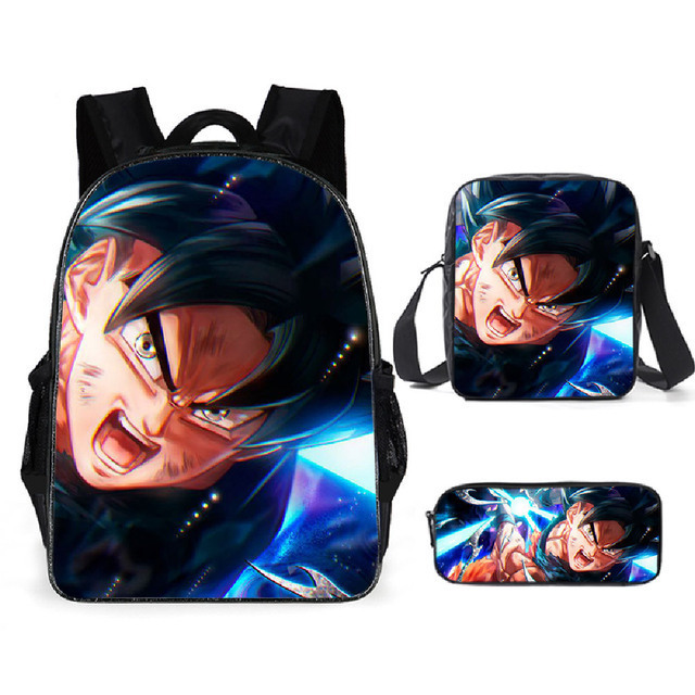 Mochila Dragon Ball de animación transfronteriza, mochila para estudiantes de Dragonball, mochila de poliéster Wukong, bolso de hombro