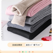 儿童加绒羊毛裤男童女童加厚保暖裤宝宝毛裤冬季大小童保暖打底裤