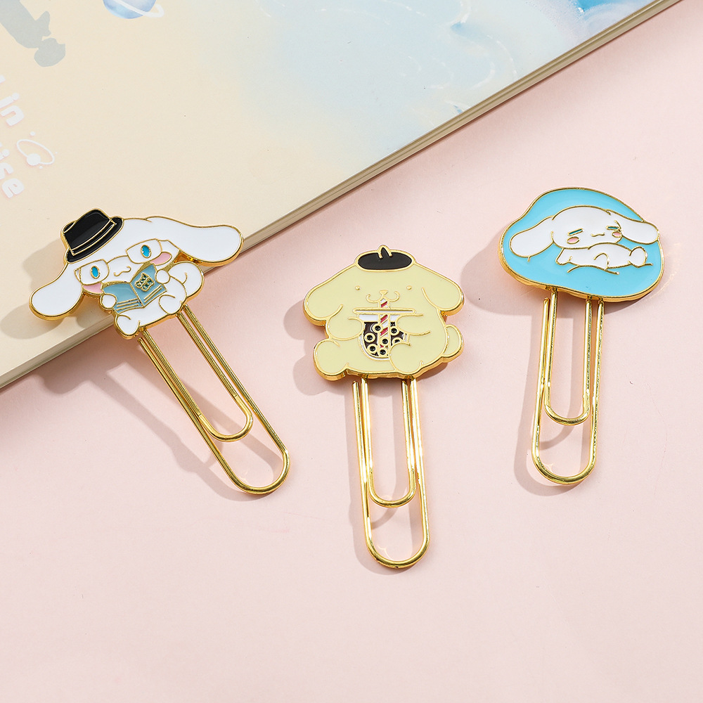 Nuevo creativo Sanliou encantador dibujos animados Yue Gui perro Pachia perro clips de papel de libro decoración clips marcadores