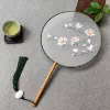 Double-sided Su embroidery - wrap around silk edges - gardenia fragrance