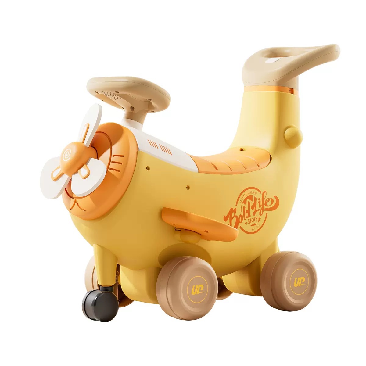 Coche de equilibrio para niños de 1 - 3 años de edad, scooter de cuatro ruedas, carro de regalo de aniversario de bebé, carro de bananas image 6