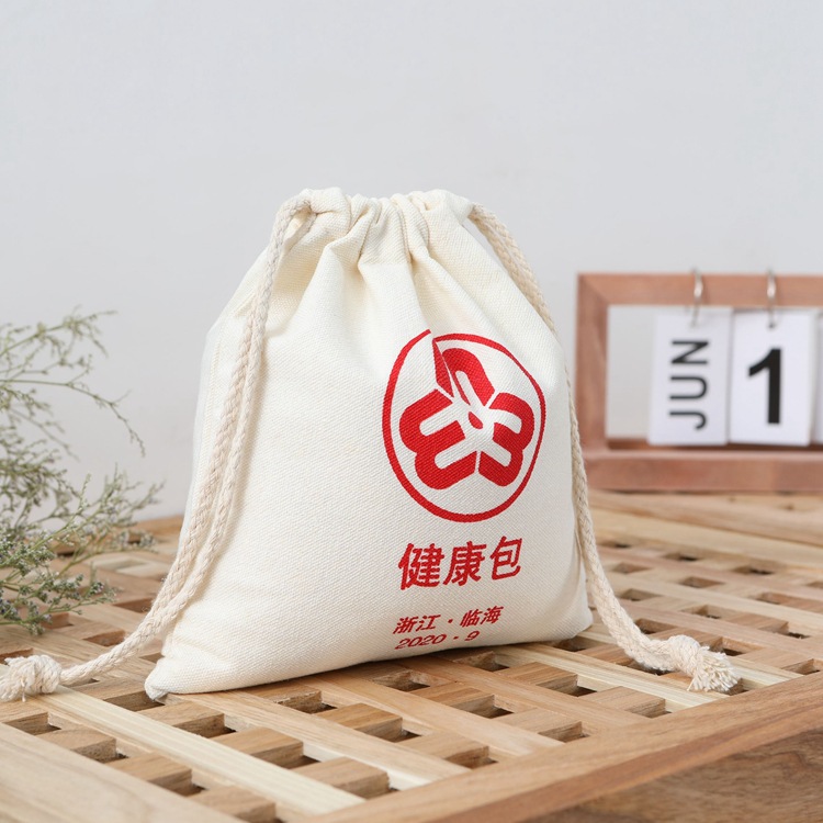印刷 logo 批发定做帆布袋 束口帆布袋 抽绳袋定制logo