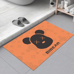 浴室仿硅藻泥吸水軟墊衛生間速干防滑耐磨踩腳墊廁所門口輕奢地墊