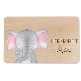 榉木儿童餐盘个性化早餐板木质菜板可爱动物图案板面包板BSCI