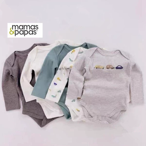 Мама и папа Мamas&papas производитель весна, осень и лето чистый хлопок детская одежда с длинным рукавом и коротким рукавом треугольник хамер 5 предметов сумка
