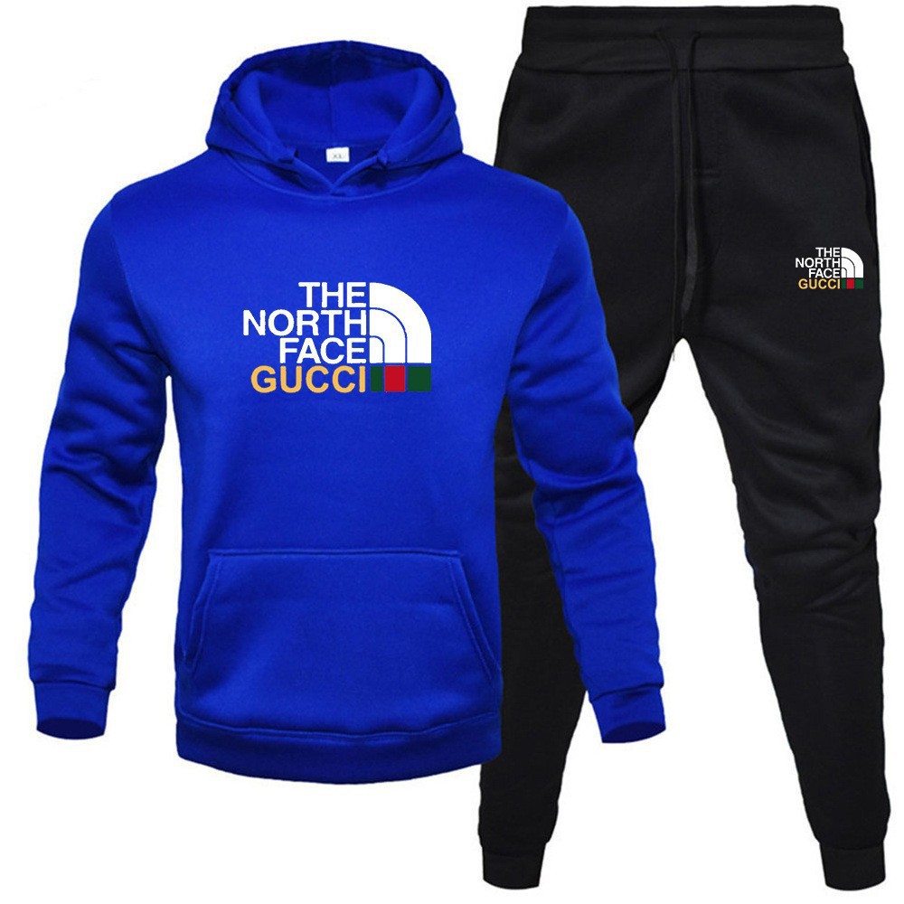Venta caliente transfronteriza hombres otoño e invierno sudadera con capucha traje de suéter más terciopelo cálido traje casual suéter deportivo al por mayor