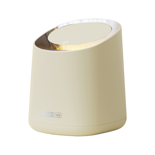 Desktop trash can push-type living room light luxury trash can car home desk restaurant storage trash can