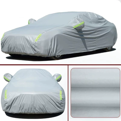 Car Cover Full Sun Protection Car clothing - hatchback-2s-length-3650-width-1700-height-1550-210d-oxford-fabric-grey-composite-velvet